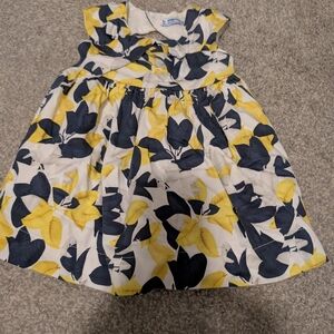 3 For $24 Floral Yellow and Blue Kids Dress